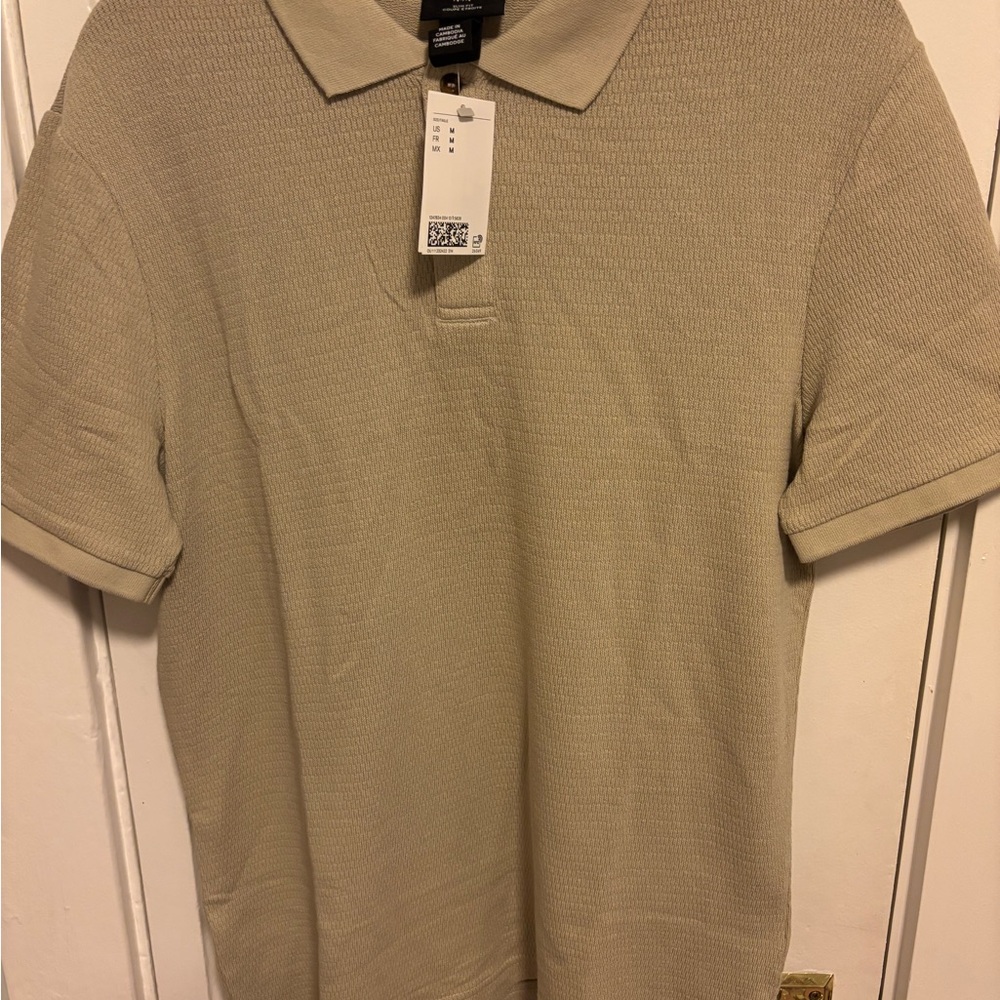 H&M Light Tan Polo Shirt